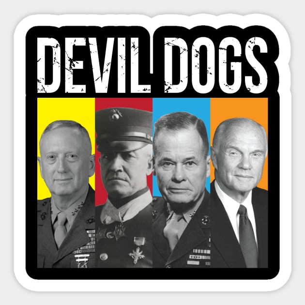 Devil Dogs Sticker by myoungncsu